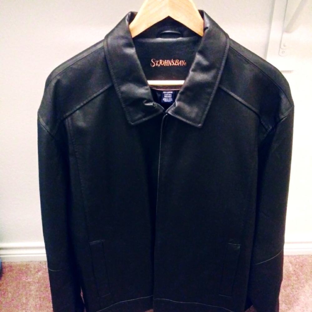 VINTAGE ST. JOHN'S BAY LEATHER JACKET